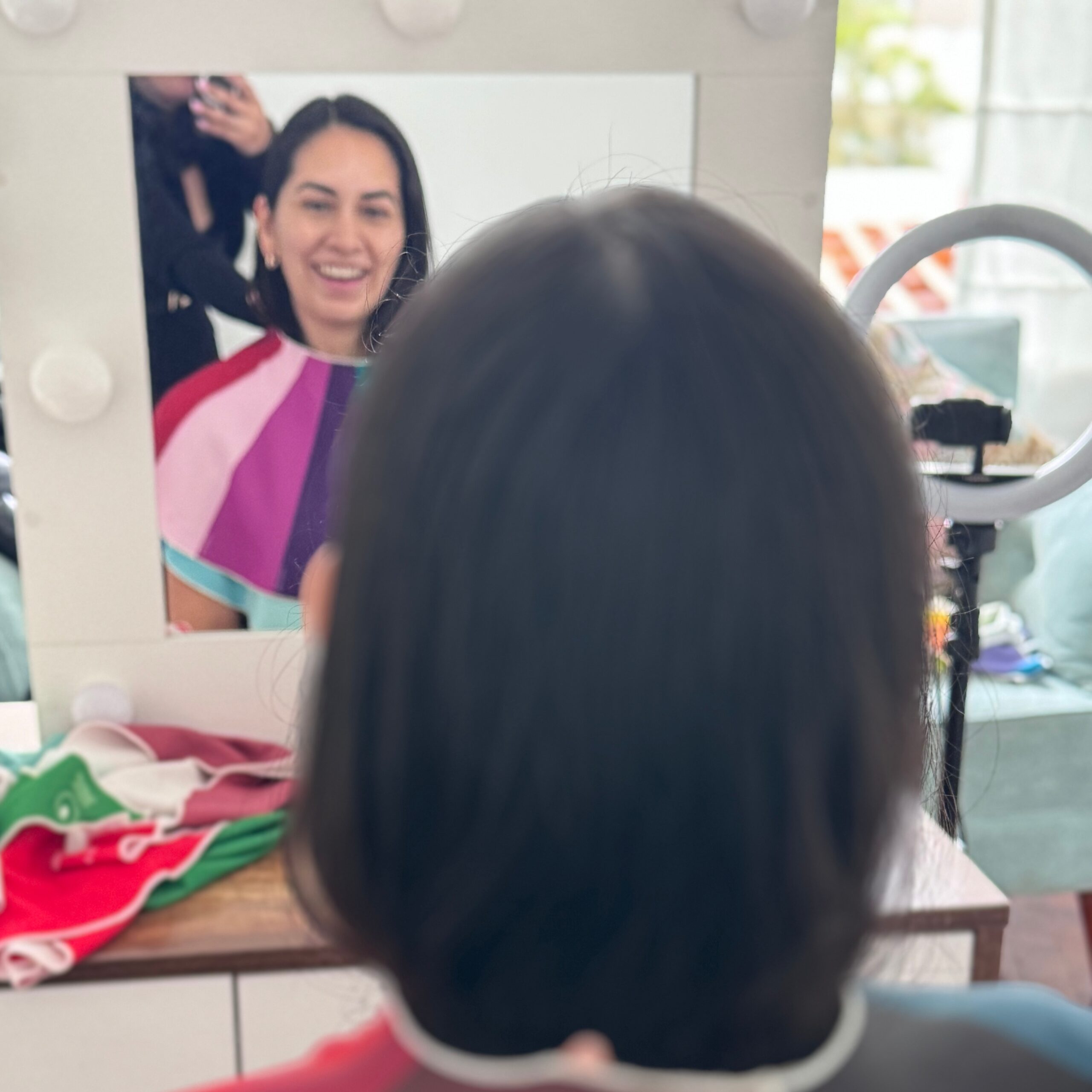 Sesión de colorimetría con clienta